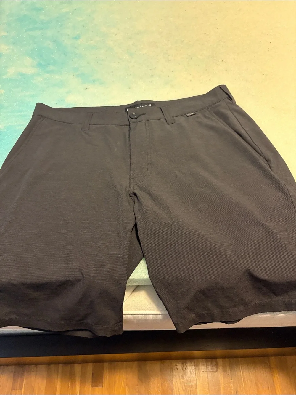 Travis Mathew Black Men's Flat Front Golf Shorts